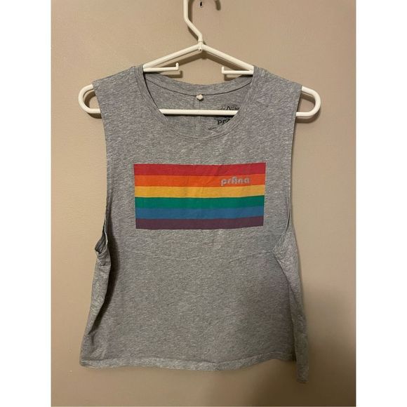 prAna Cropped Tank Top (SZ L) - Picture 1 of 4